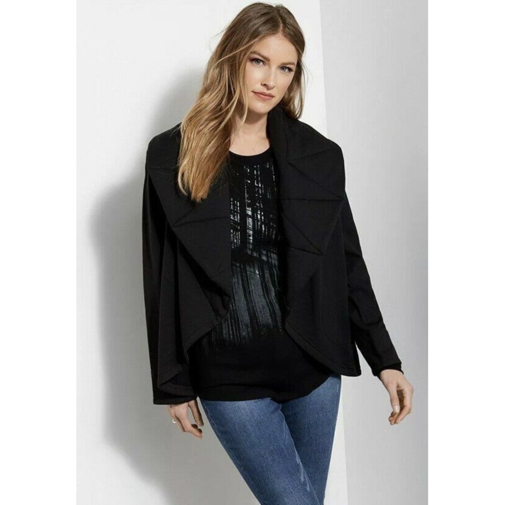 NWT KAREN KANE BLACK OVER SIZE QUILTED JACKET SIZE Large L